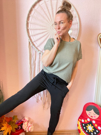 Jogpants Grandiose Hose Schwarz