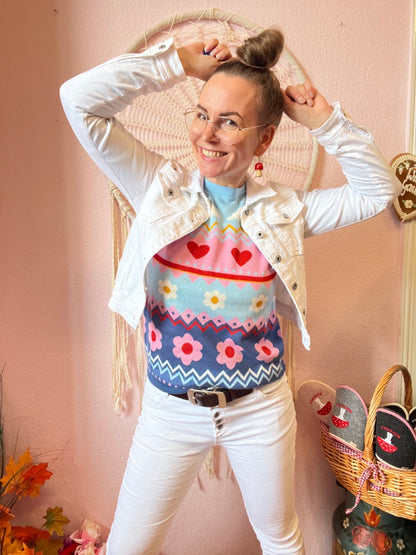 Jeansjacke Geheimnisträgerin Weiß