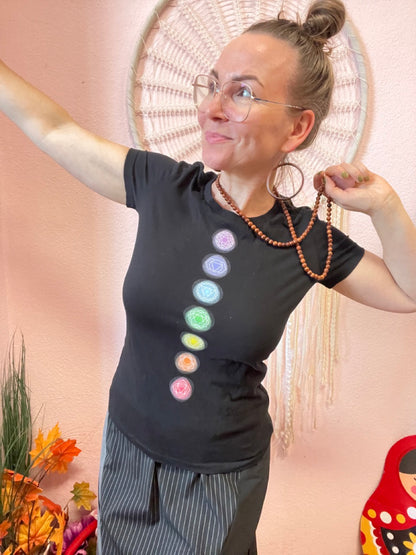 Edelmädel Chakra Energie viele Farben - Ladies Organic Shirt