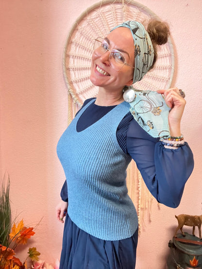 Top My Darling Jeansblau