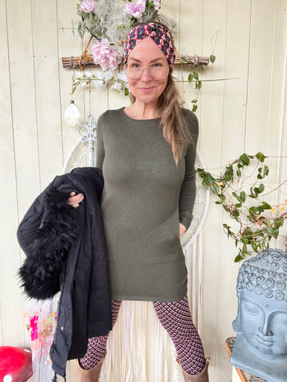 Kleid Herrlich verträumt Olive Grün