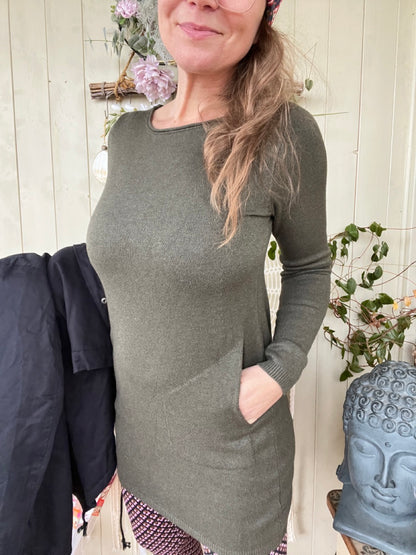 Kleid Herrlich verträumt Olive Grün