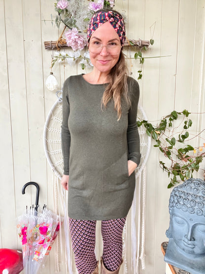 Kleid Herrlich verträumt Olive Grün