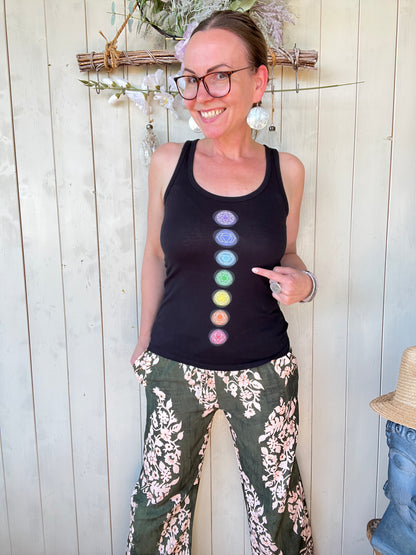 Edelmädel Chakra Energie viele Farben - Ladies Organic Tank-Top