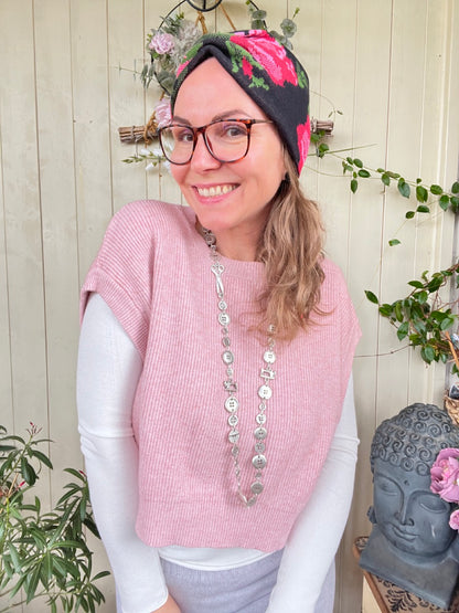 Oversize Pullunder Zart Rose