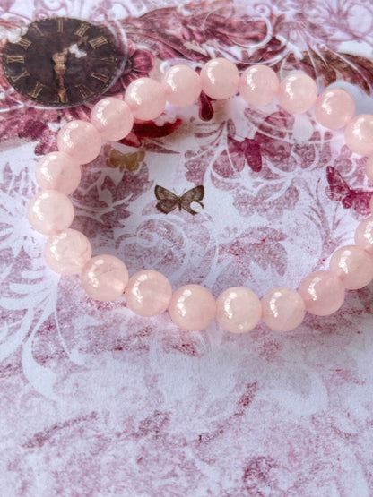 Armband Liebe und Geborgenheit Rosenquarz - FROLLEIN KÄTHE Shop