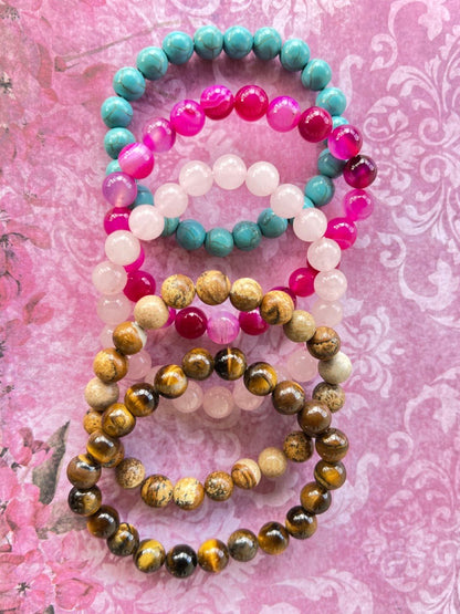Armband Liebe und Geborgenheit Rosenquarz - FROLLEIN KÄTHE Shop