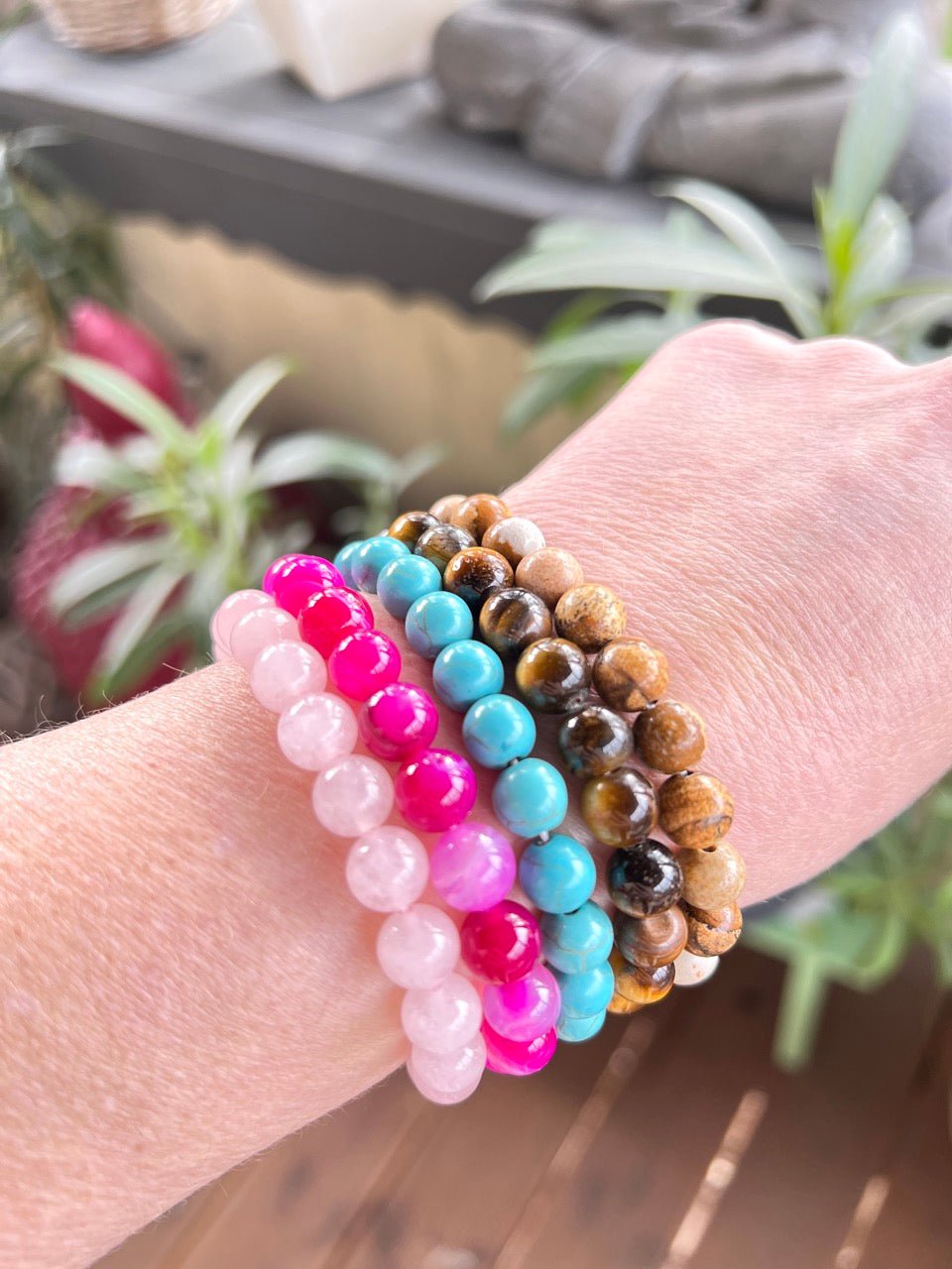 Armband Liebe und Geborgenheit Rosenquarz - FROLLEIN KÄTHE Shop