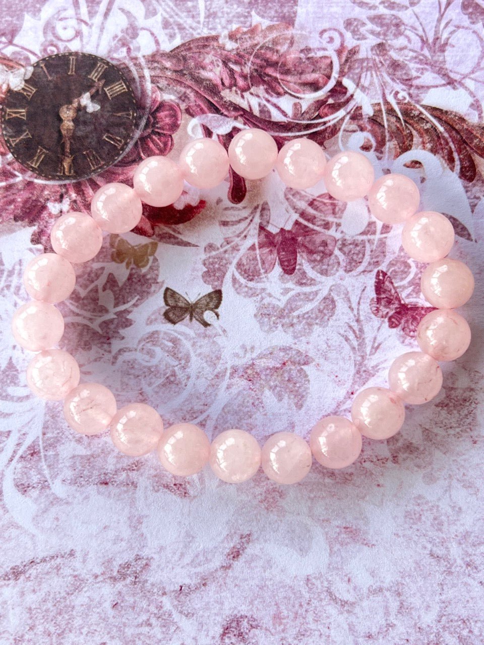 Armband Liebe und Geborgenheit Rosenquarz - FROLLEIN KÄTHE Shop