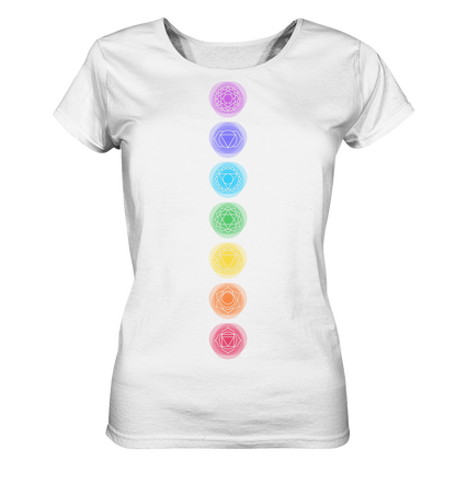 Edelmädel Chakra Energie viele Farben - Ladies Organic Shirt