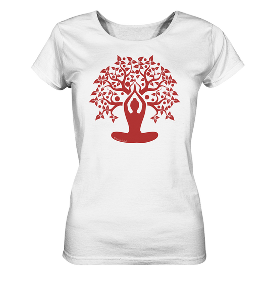 Edelmädel Ladies Organic Shirt Yoga Lebensbaum