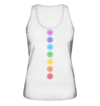 Edelmädel Chakra Energie viele Farben - Ladies Organic Tank-Top