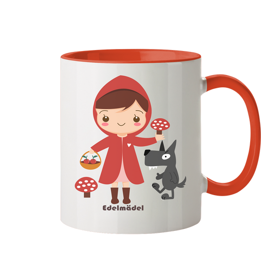 Tasse Rotkäppchen Edelmädel - zweifarbig