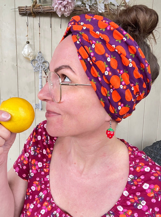 Haarband Orangenduft Violett - FROLLEIN KÄTHE Shop
