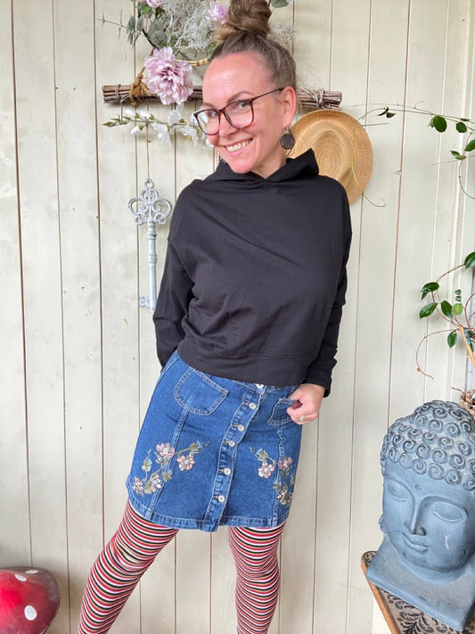 Jeansrock Denim Star Blau - FROLLEIN KÄTHE Shop