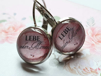 Kiki Ohrhänger Liebe jeden Moment Rose - FROLLEIN KÄTHE Shop