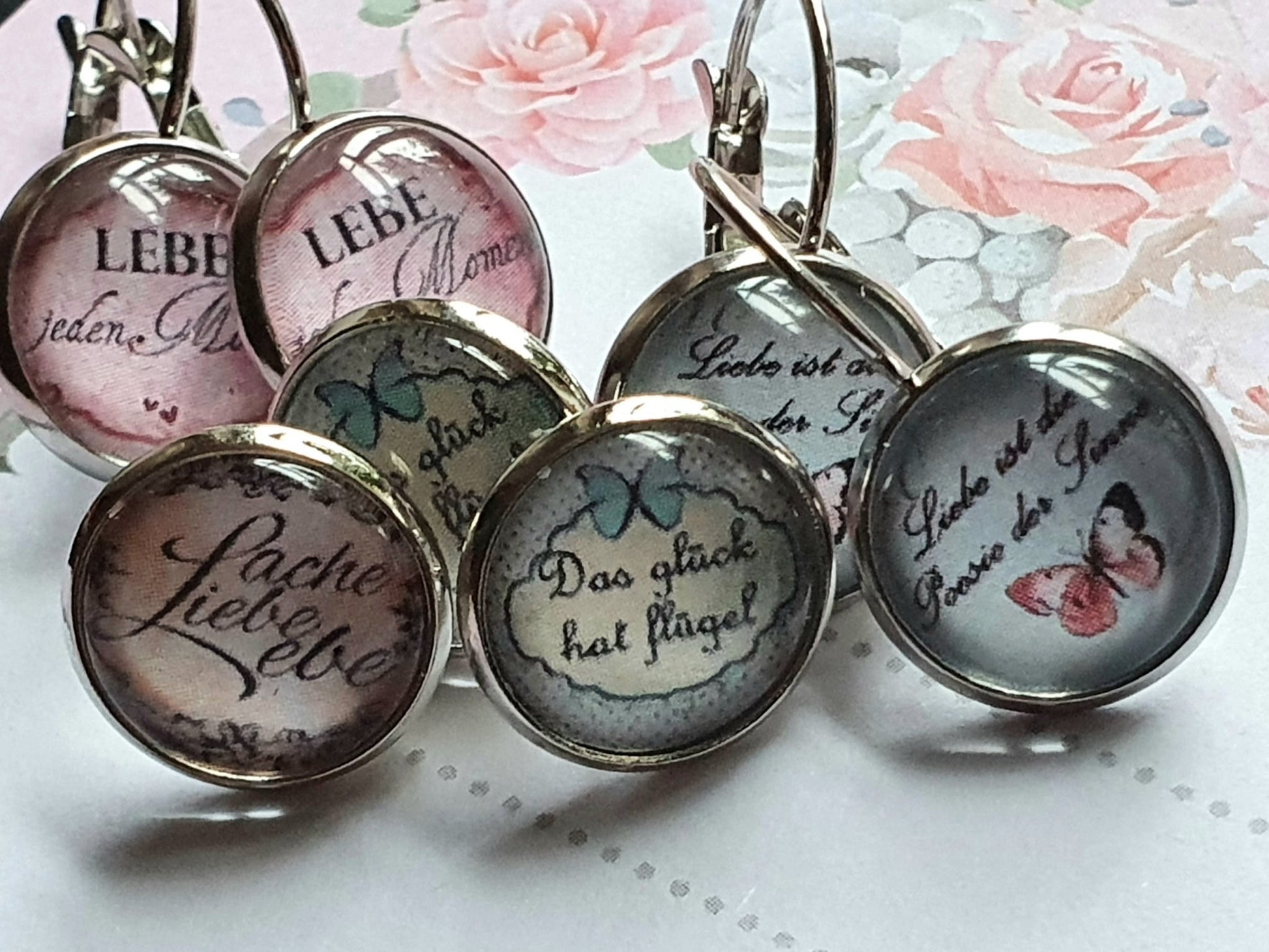 Kiki Ohrhänger Liebe jeden Moment Rose - FROLLEIN KÄTHE Shop