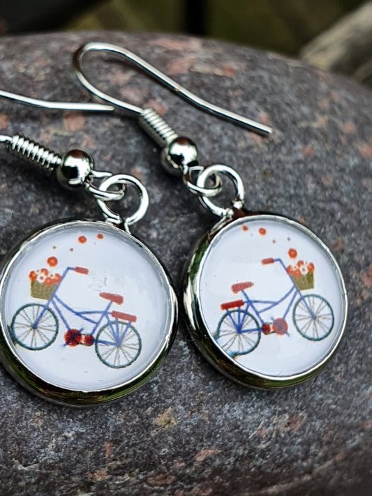 Kiki Ohrhänger NEU Fahrrad Weltenbummler - FROLLEIN KÄTHE Shop