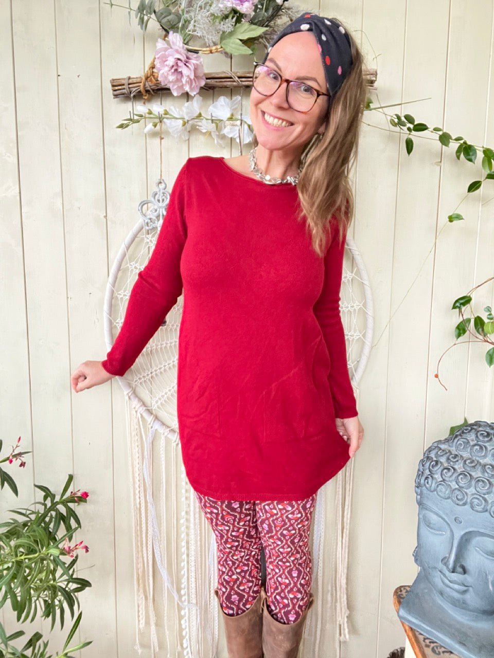 Kleid Herrlich verträumt Rot - FROLLEIN KÄTHE Shop
