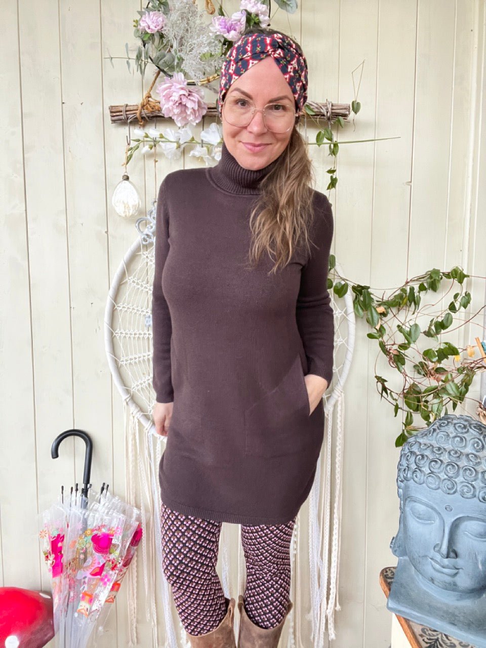 Kleid Herrlich weich Chocolate - FROLLEIN KÄTHE Shop
