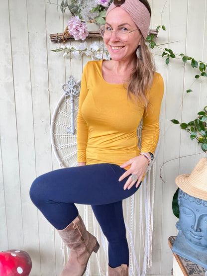 Leggings Strickschick Dunkelblau - FROLLEIN KÄTHE Shop