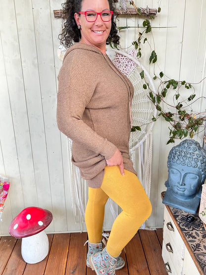 Leggings Strickschick Gelb - FROLLEIN KÄTHE Shop