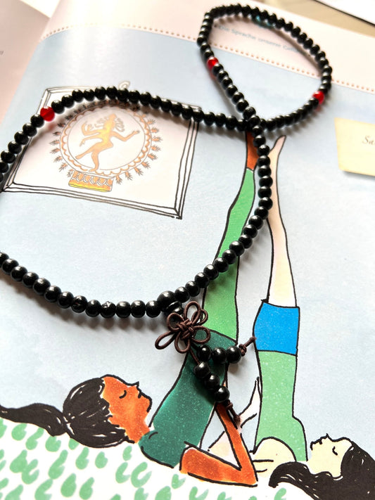 Mala Meditationkette Gleichgewicht Schwarz - FROLLEIN KÄTHE Shop