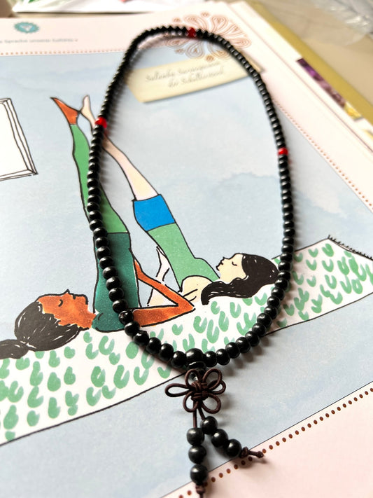 Mala Meditationkette Gleichgewicht Schwarz - FROLLEIN KÄTHE Shop