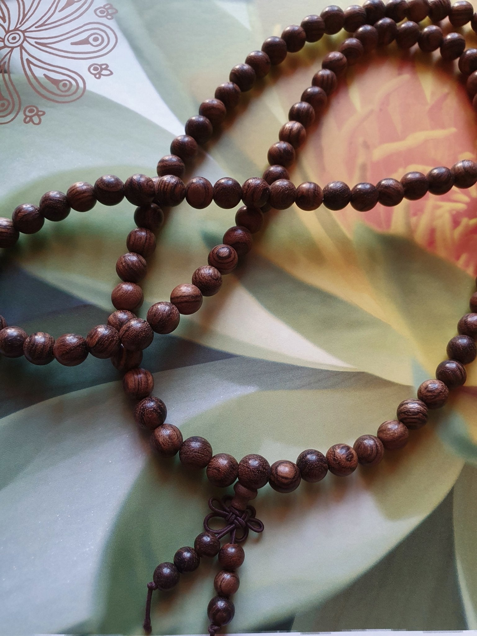 Mala Meditationkette - Hoffnung - Rotbraun - FROLLEIN KÄTHE Shop