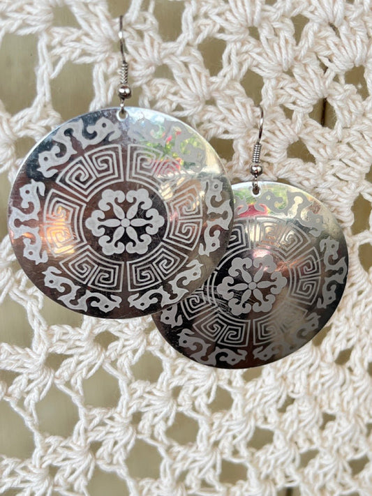 Ohrhänger Ornament Rund - FROLLEIN KÄTHE Shop
