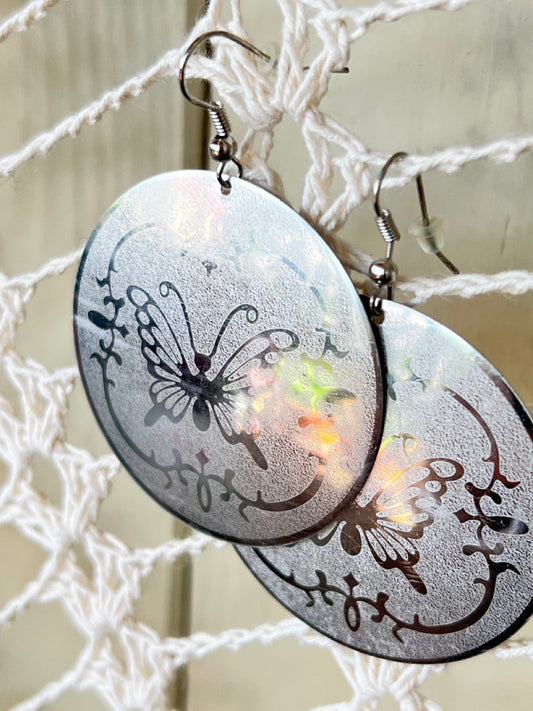 Ohrhänger Schmetterling Rund - FROLLEIN KÄTHE Shop