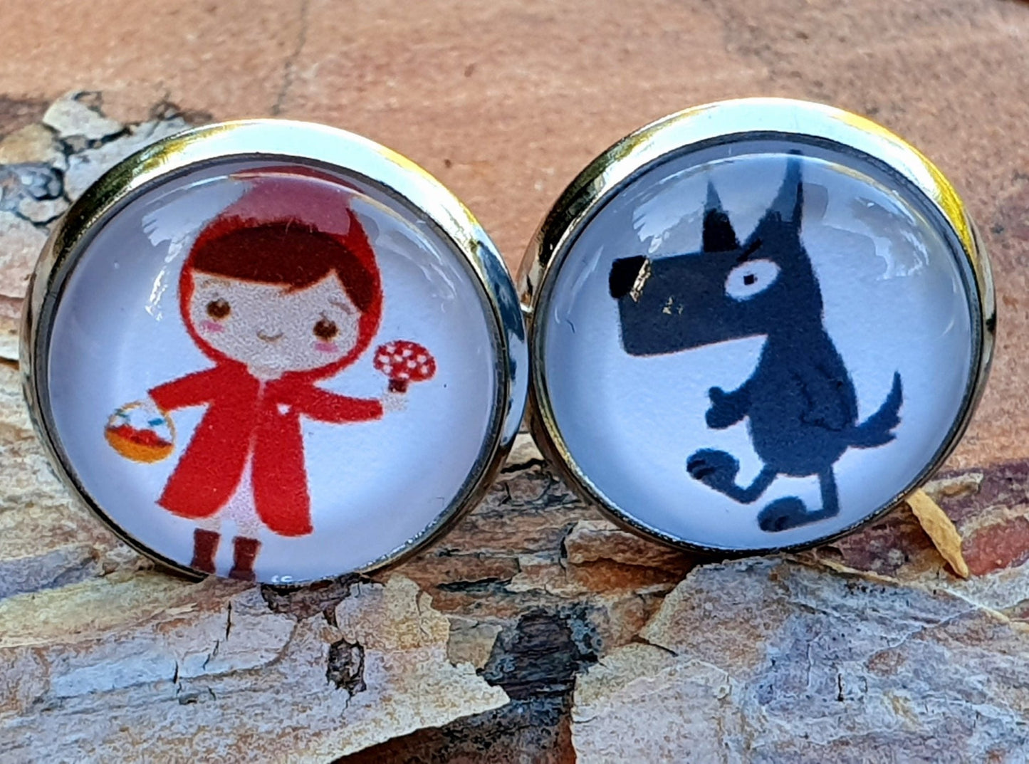 Ohrstecker Kiki Rotkäppchen - FROLLEIN KÄTHE Shop
