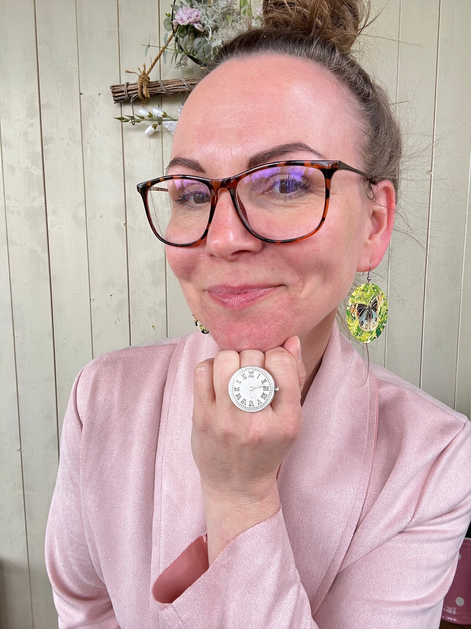 Ring Tik Tak Silberfarben aus Zamak - FROLLEIN KÄTHE Shop