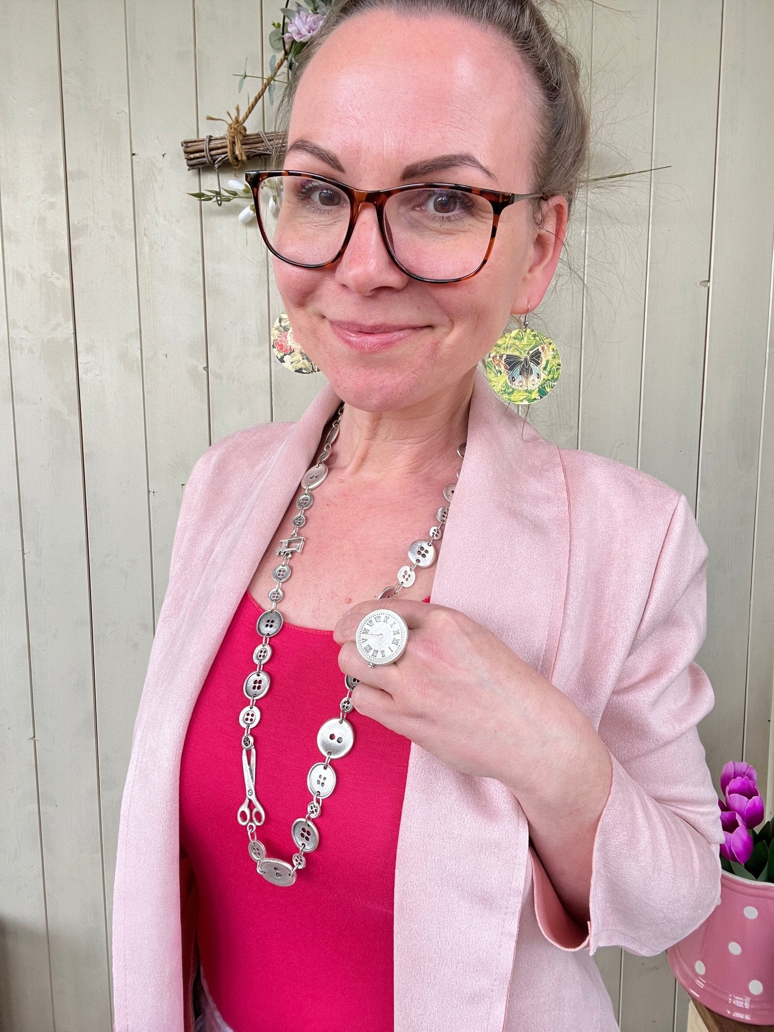 Ring Tik Tak Silberfarben aus Zamak - FROLLEIN KÄTHE Shop