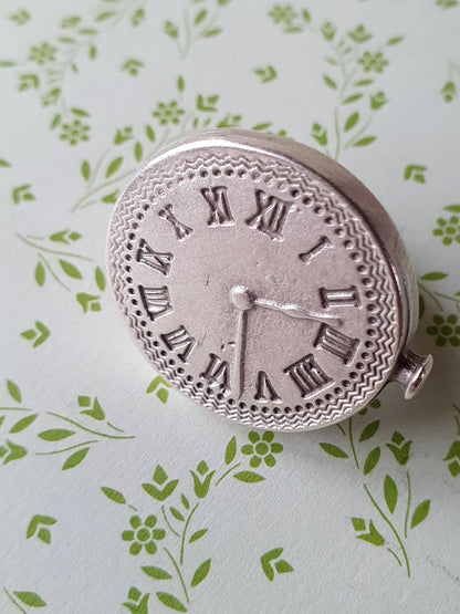 Ring Tik Tak Silberfarben aus Zamak - FROLLEIN KÄTHE Shop