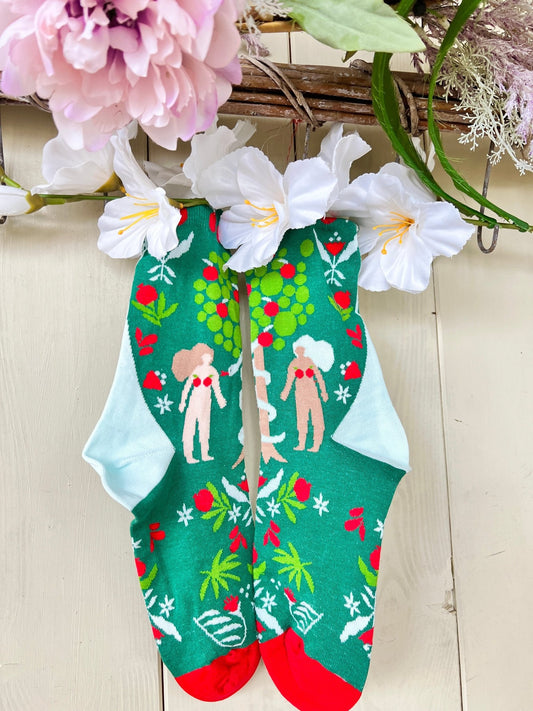 Socken Auf leisen Sohlen Paradiesisch - FROLLEIN KÄTHE Shop